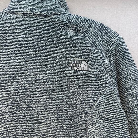 The North Face Osito Full Zip Fleece Women's M Light Blue Dark Blue Heather - Picture 3 of 15